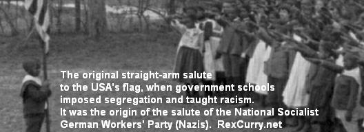 American Salute, Nazi Salute, Fascist Salute, Socialist Salute, Third Reich, Adolf Hitler, exposed by Dr. Curry