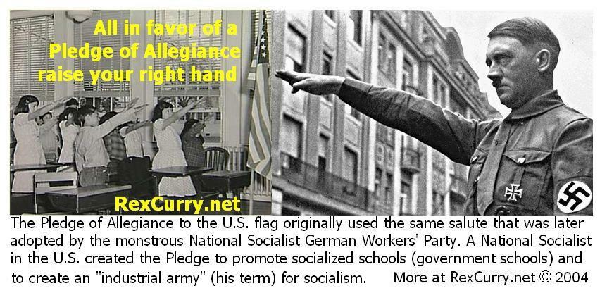 The Nazi salute came from the USA