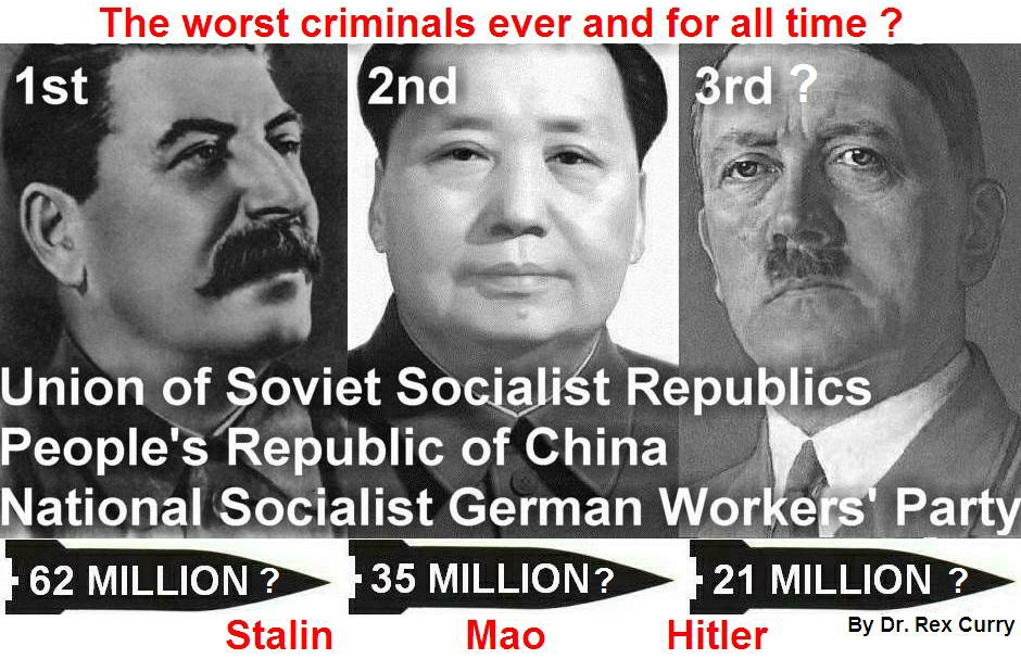 Certificate of Need, Worst murderers Josef Stalin, Chairman Mao, Adolf Hitler fascism