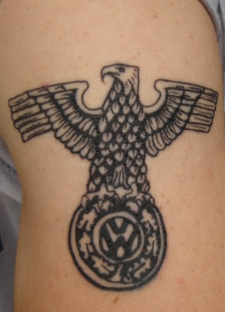 VW Swastika Volkswagen tattoos