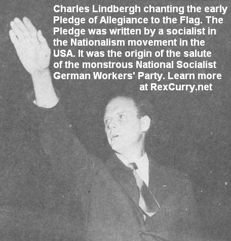 Charles Lindbergh America First Committee Nazi salute Fascist salute Hitler salute Third Reich