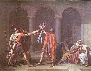 Art Historian Dr. Rex Curry the Pledge of Allegiance, the Oath of the Horatii Jacques Louis David Neo-classical