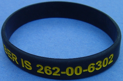 Social Security Card Number Identification bracelet
